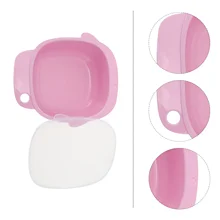 Plato de bebé con forma de pez de dibujos animados, plato de comida para niños, tazón de entrenamiento para comer