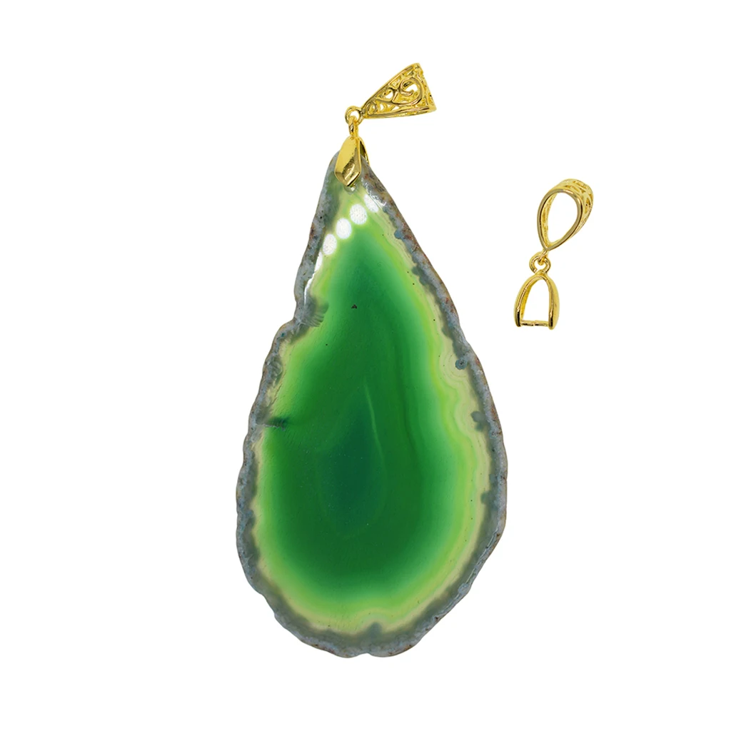 Gold Tone Pinch Style Bails Clasps Jewelry Findings for DIY Necklace Pendants, Jewelry Findings for DIY Crafts (Pack of 10 PCS)