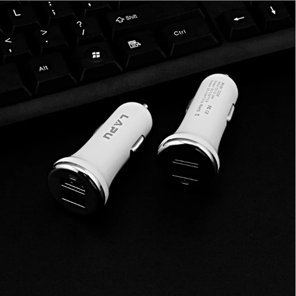 2.4A Мини двойной USB Автомобильное зарядное устройство Быстрая Зарядка адаптер Универсальное быстрое зарядное устройство автомобильное зарядное устройство для iPh для samsung
