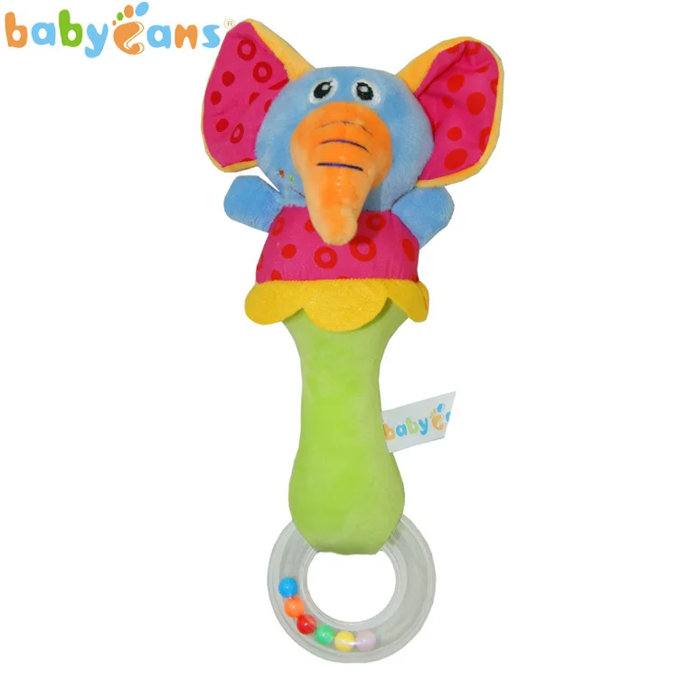 Manufacturers Hot Sales babyfans Toys for Children And Infants Rattle Baby shou yao bang Transparent Ring Teether Rattle