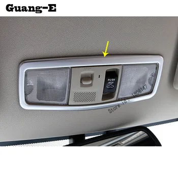 

For Mitsubishi Outlander 2016 2017 2018 car ABS chrome front hand read reading switch light lamp frame trim moulding parts 1pcs