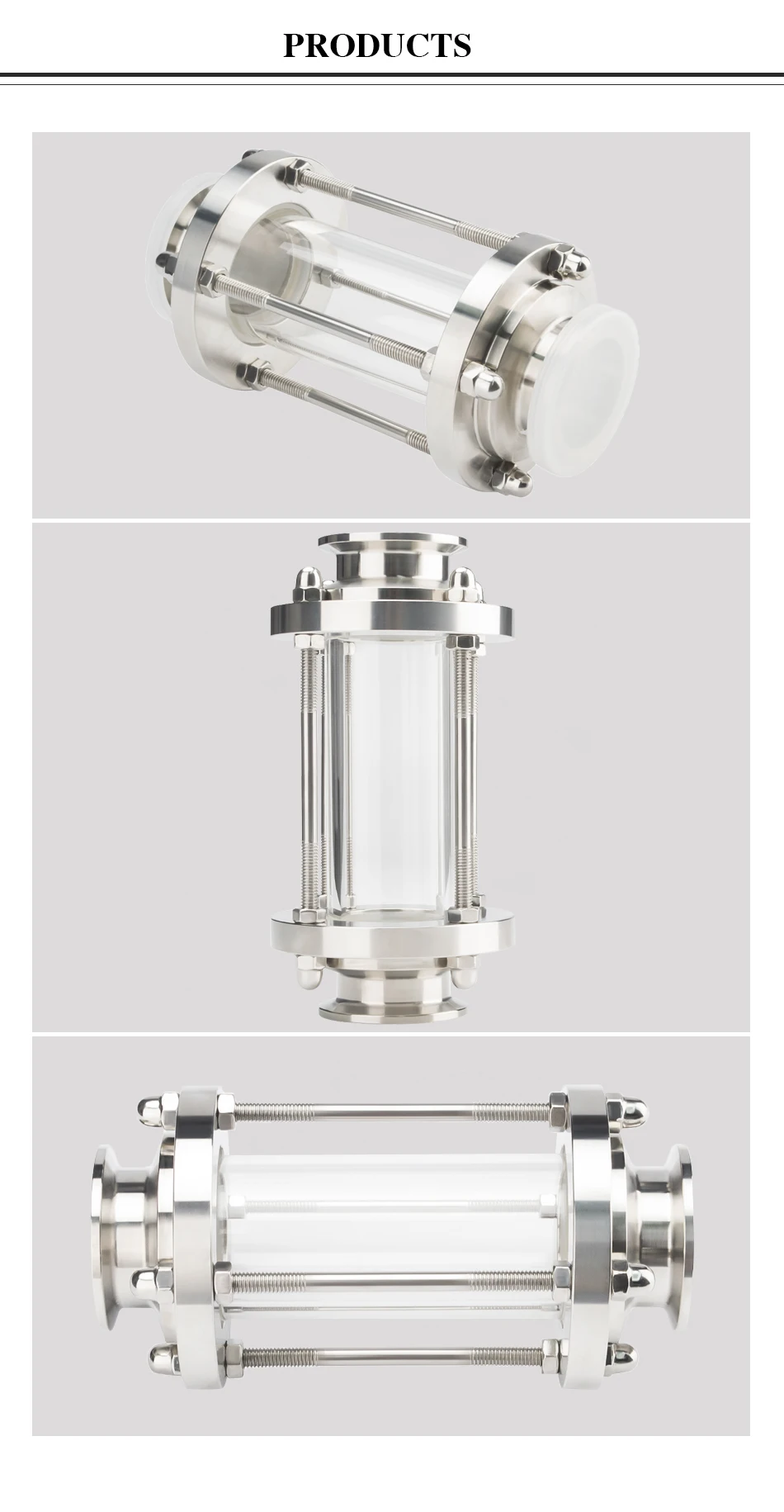YQBS Sanitärfluss-Schauglas-Dioptrien, passend für 1,5 Zoll Tri-Clamp 38 mm Rohr-Außendurchmesser, SUS 304 Edelstahl für selbstgebrautes Tagebuchprodukt – Detail 4