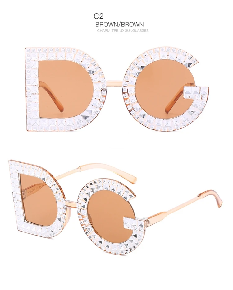 DG Великолепные женские солнцезащитные очки с кристаллами и бриллиантами ручной работы круглые очки UV400 зеркальные линзы цветочный дизайн летние солнцезащитные очки