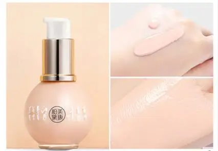 yellowish MEIKING Pearl Liquid Foundation Long-lasting Soft Matte Face Coverage Foundation Hydrating Oil Control Concealer Base Makeup - Цвет: yellowish