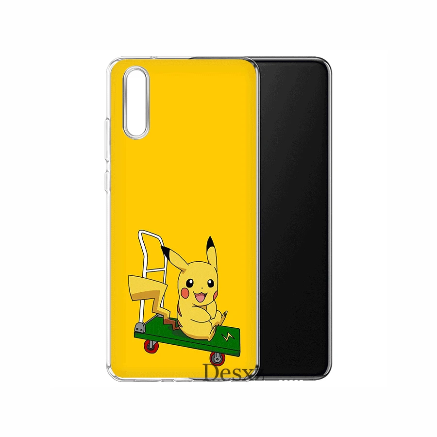 H4 Чехол для мобильного телефона huawei P Smart Z Plus P30 P20 P10 P9 P8 Lite Pro, Жесткий Чехол, корпус Пикачу - Цвет: H4