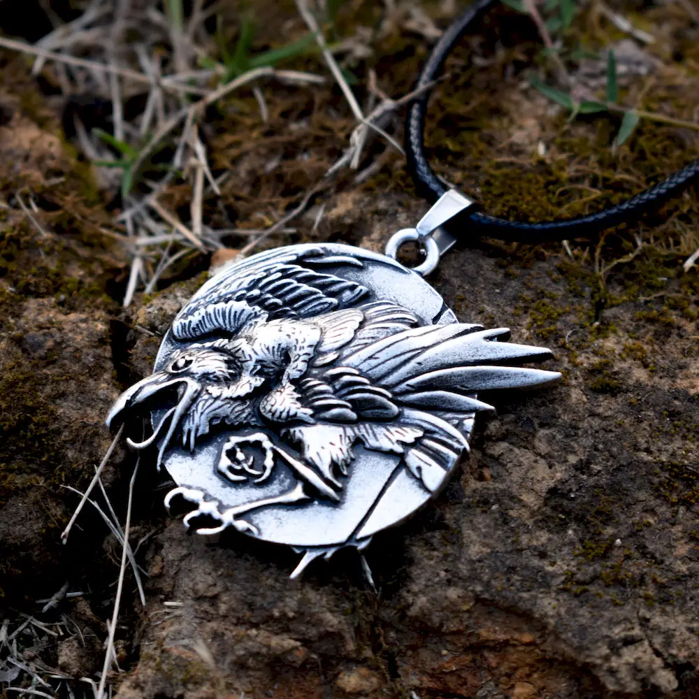 Ожерелье Norse wicca crow raven