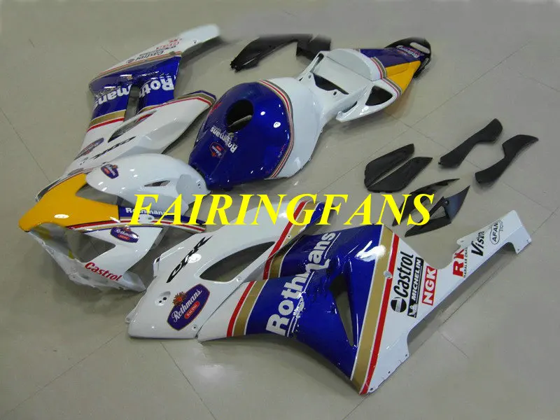 Инжекторный комплект для HONDA CBR1000RR 04 05 CBR 1000 RR CBR 100RR 2004 2005 CBR1000 белая, голубая обшивка комплект+ подарки HA21