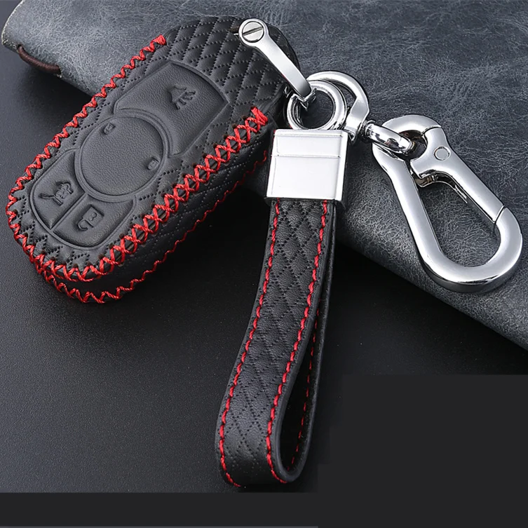 

Top Layer Leather Car Key Case for Buick Regal Lacross Envision Enclave GL8 Fob OPEL Astra ENVISION new LACROSSE Car Accessories
