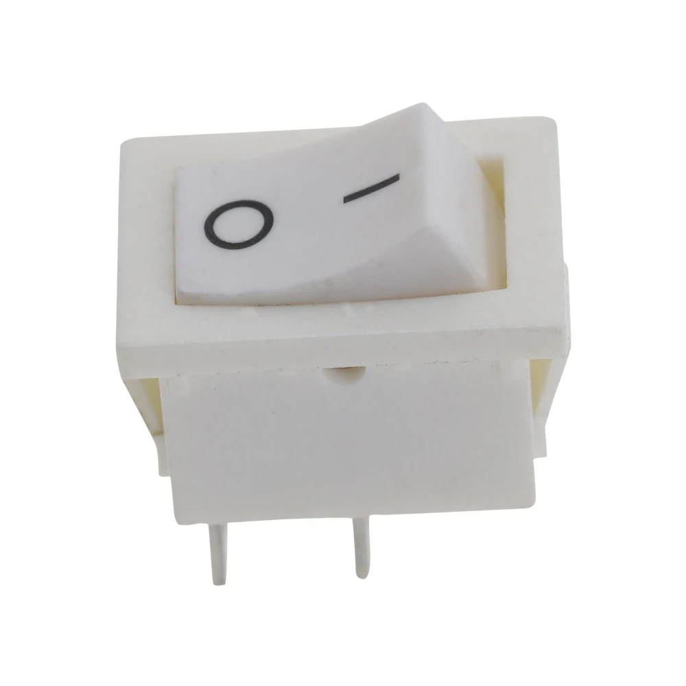 2 шт. KCD1 кнопочный переключатель SPST 2pin ВКЛ./ВЫКЛ. 6A/250В 10А/125В оснастка питания белый