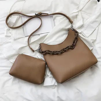 

New Casual Chain Crossbody Shoulder Bags Fashion Messenger Bags Set For Lady Female Large Capacity Bag Totes High Quality