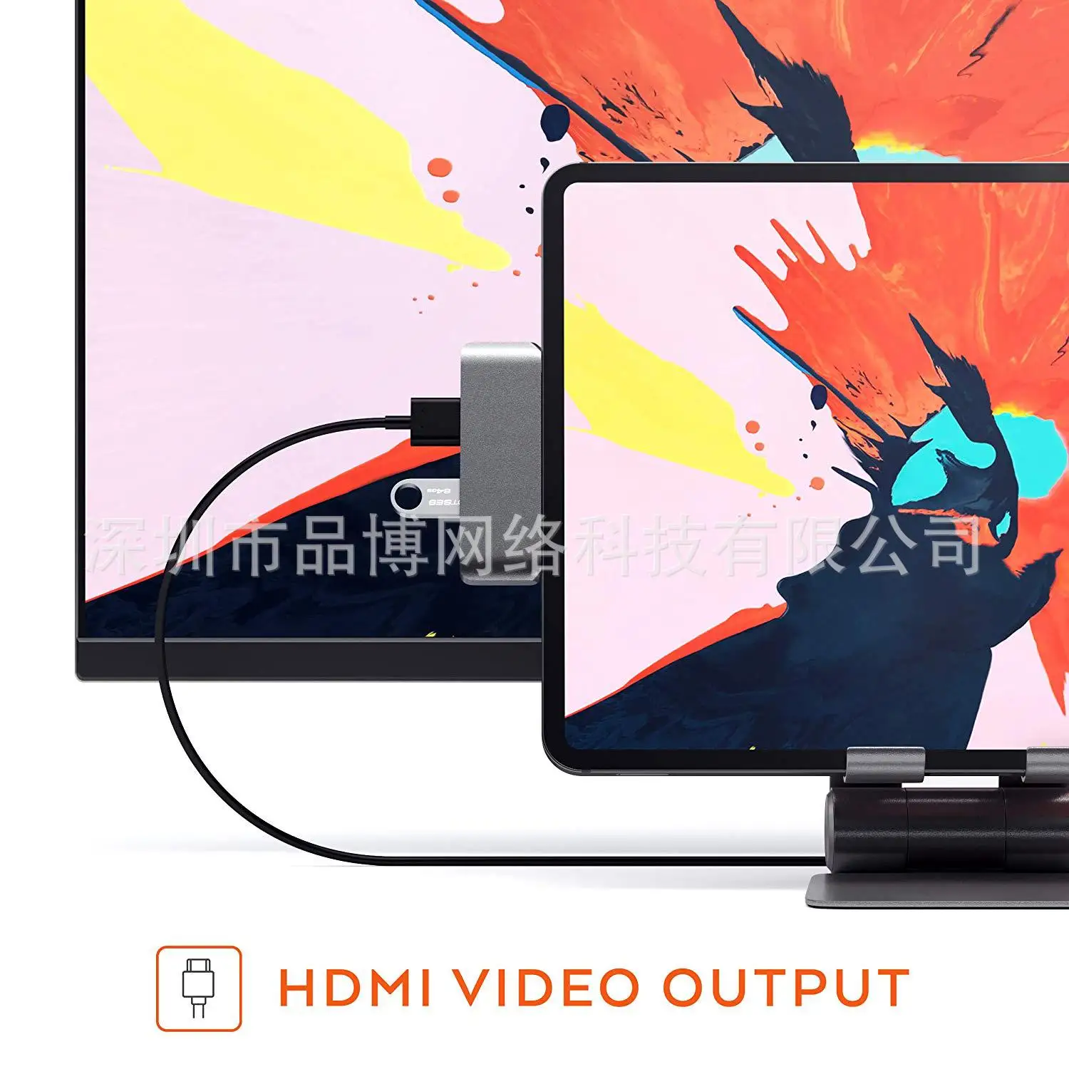 Стиль iPad Pro Hub USB-C к HDMI+ 3,5+ USB+ PD концентратор type-C док-станция