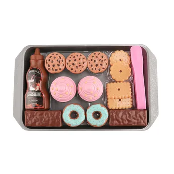 

Birthday Cake Toy Set, DIY Pretend Play Miniature Cookies Snack Food Kids Pretend Play Toys Set Birthday Present For Girl