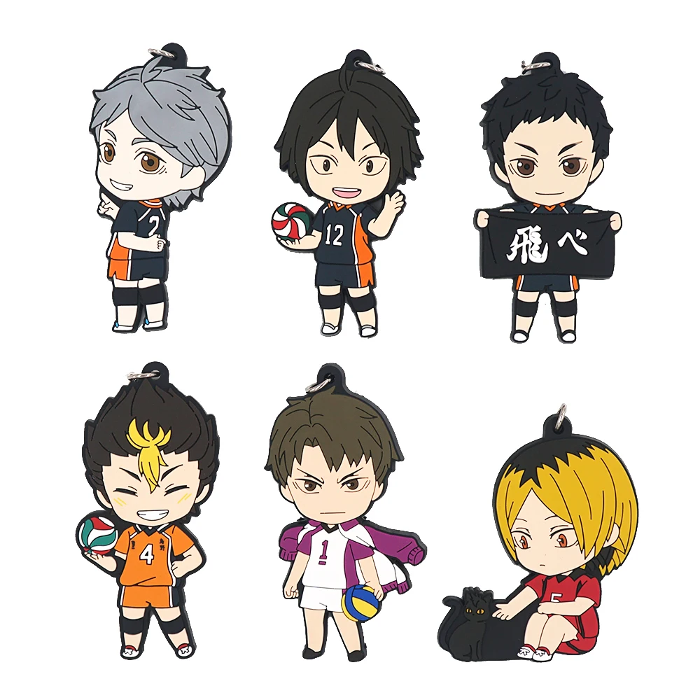 Haikyuu! Резиновый брелок с аниме Sawamura Daichi Kozume Kenma Yamaguchi Tadashi Sugawara Koshi Haikyu|Игровые