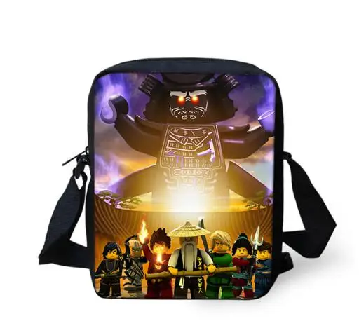 photo color Игра Ninjago сумка для мальчиков через плечо школьные принадлежности Школьные принадлежности сумки для покупок Mochila Infantil - Цвет: photo color