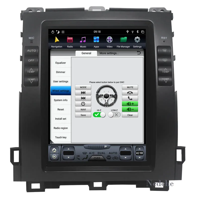 4G ram автомобильный gps-навигация, dvd-плеер для Lexus GX470/Toyota Land Cruiser Prado по 120 2002-2009 Tesla стиль 10," карта