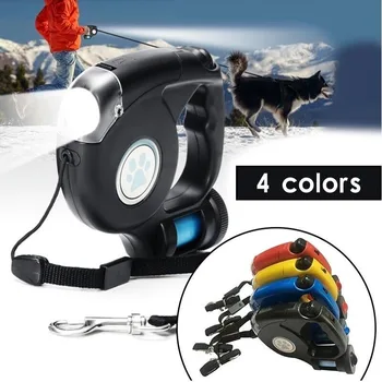 

HIPET 4.5m Retractable Dog Leash Rope Small Large Dogs Strap Rope LED Automatic Flexible Puppy Training Lead Dog Traction Rope