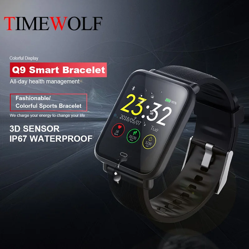 

Timewolf Smartwatch Waterproof Passometer Bracelet Watch Activity Fitness Tracker Heart Rate Monitor Men Women Smart Watch