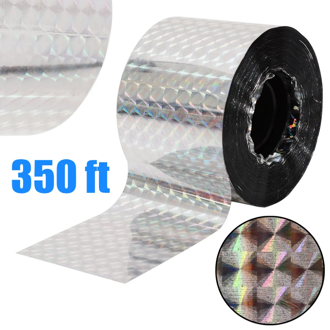 Reflective Bird Scare Tape Holographic Flash Visual Audible Repellent Deterrent Pest Control Products Traps