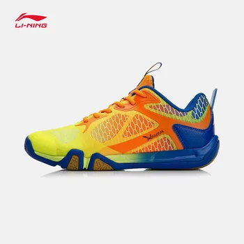 Li-Ning/мужской светильник Saga, повседневная обувь для бадминтона, дышащие противоскользящие кроссовки с подкладкой, удобная спортивная обувь, ...