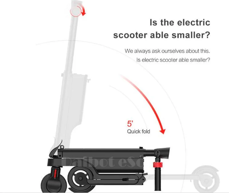 HX X6 Folding Electric Scooter Two Wheel Electric Scooters Mini Protable Backpack E-Scooter Electric Bike Ebike (2)