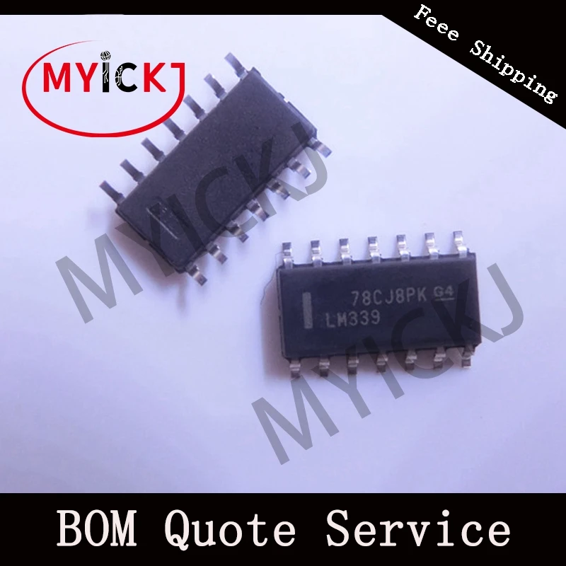 LM339DR 10 шт. QUAD ДИФФЕРЕНЦИАЛЬНЫЕ КОМПАРАТОРЫ SOP14 IC чип