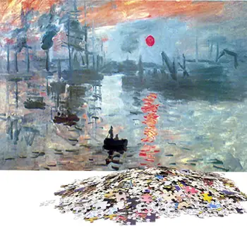 

New 1000 Pieces Adult Puzzles Sunrise Impression Assembling Puzzles Toys for Adults Children Games Educational Toys Gift