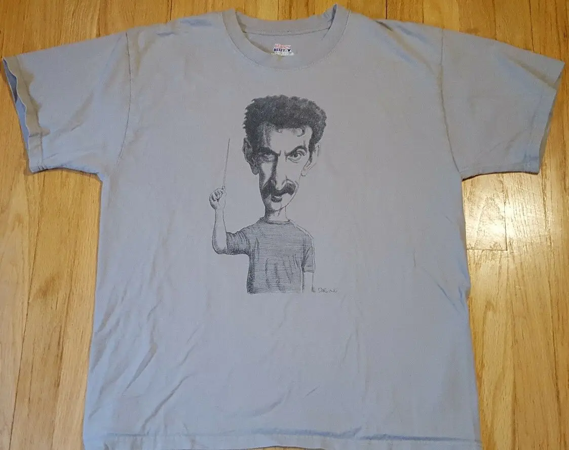 Camicia Frank Zappa L Caricatura Madri Dell'Invenzione Strano Caro Stile Musicale Manica Corta