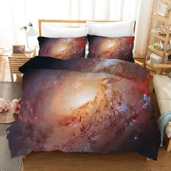 

Luxury Starry Milk Way Bedroom Decor Bedding Set 100% Microfibe 1PC Duvet Cover with Pillowcases No Comforter Drop Ship