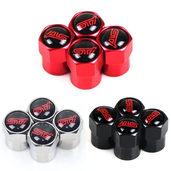 

4pcs Car Styling Decor Logo Case For Subaru STI Impreza Forester Tribeca XV BRZ Emblems Accessories Auto Caps Badge