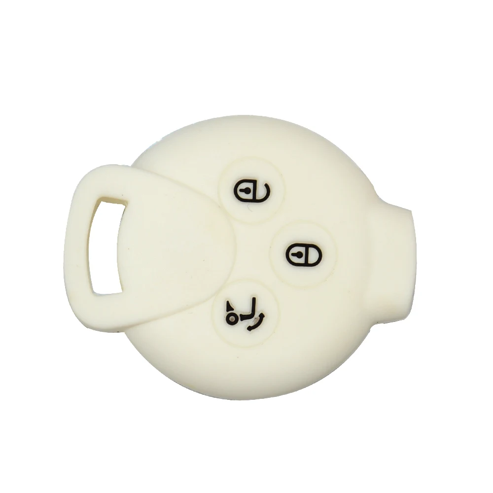 Keyforkess3 pulsanti per Benz Mercedes Smart Fortwo 451 MB City Roadster Silicone Remote Car Key Shell custodia protettiva copertura in gomma - Hee8c55b0abe64e599e0938535c198191Q