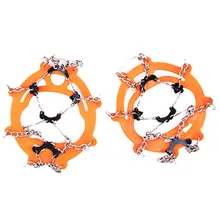 Альпинистский Марганцевый Стальной зимний ледяной захват кошки снег шипы Открытый Пешие прогулки Нескользящие бутсы покрытие обуви аксессуары для кроссовок