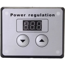 Régulateur de tension SCR AC 220V 4000W, variateur de lumière, Thermostat, régulateur de vitesse du moteur, affichage de la température