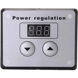 Régulateur de tension SCR AC 220V 4000W, variateur de lumière, Thermostat, régulateur de vitesse du moteur, affichage de la température 