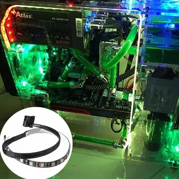 

30CM 18 LED Strip Light 5050 SMD For PC Computer Case Tape Bulbs Bright LED Strip Waterproof Light Flexible K3C2