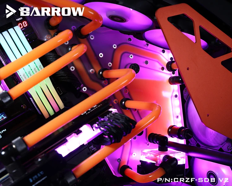 70% OFF  Barrow Acrylic Board as Water Channel use for Cooler COUGAR Conqueror Computer Case use Both CPU an