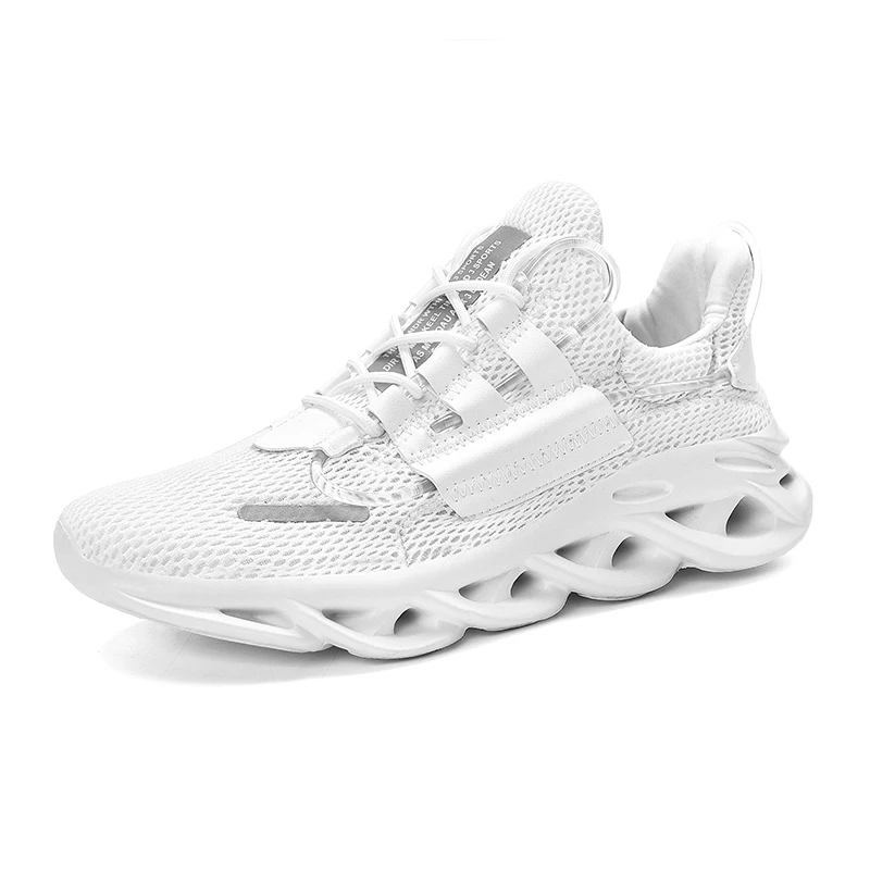 

Men Air Cushion Casual Sneakers Flying Woven Shoes Mesh Running Lightweight Breathable Walking Sport Sneakers