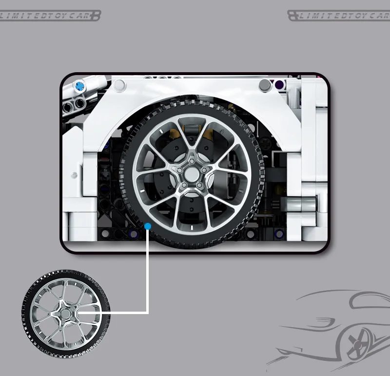 Создатель транспортного средства 1:10 масштаб Bugatti GT Veyron Супер спортивный автомобиль мини блоки собрать строительный кирпич модель игрушки коллекция для подарков