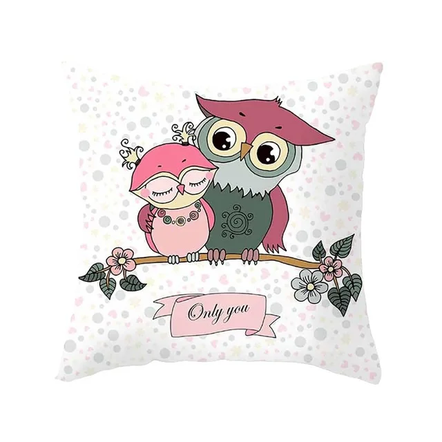 6 Милая сова Подушка Baby Shower квадратный Рождественская Подушка Чехлы Cojines Decorativos Para диван подушки для дивана размером 45*45 см - Цвет: 6