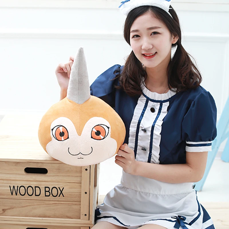 Tunomon plush doll Anime Digimon Adventure DIGITAL X-evolution Ishida Yamato Unicorn toy stuffed mini pillow 45cm for gift