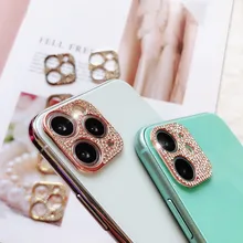 3D Glitter Diamond Camera Lens Protector For iPhone 11 Pro Max Bling Rhinestone Lens Protector For iPhone11 12 Pro Screen Cover