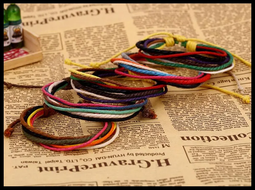 2019 новый модный креативный ручной Плетенный браслет цветной с брелоками для