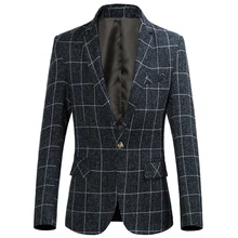 M-6XL Plaid Slim Fit Male Blazer Spring Autumn Jacket for Men Fashion Plus Size Blazer Man Business Casual Blazers Men Suits M-6XL Plaid Slim Fit Male Blazer Spring Autumn Jacket for Men Fashion Plus Size Blazer Man Business Casual Blazers Men Suits