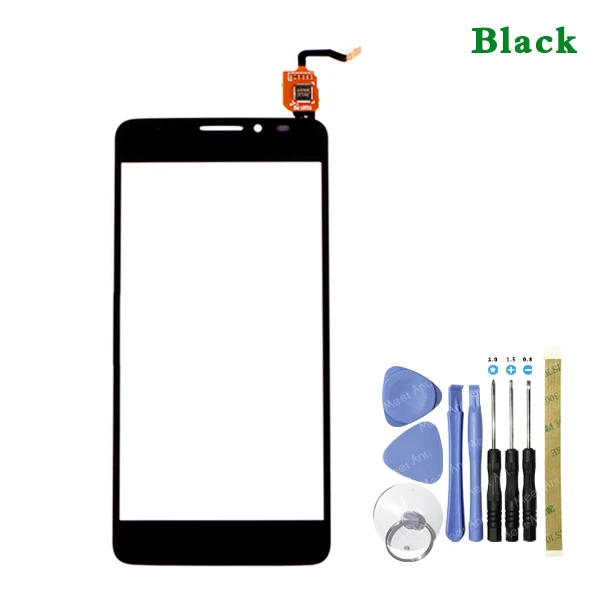 Замена 5," для Alcatel One Touch Idol X OT6040 6040 6040D сенсорный экран дигитайзер сенсор внешняя стеклянная панель объектива - Цвет: black With Tool