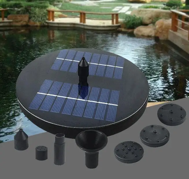

JT-160F 1.6W Solar Floating Miniature Landscape Fountain Submersible Pumps