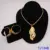 Fashion Nigerian Woman Wedding African Beads Jewelry Set Gold Color Fashion Dubai Gold Color Bridal Gift 25