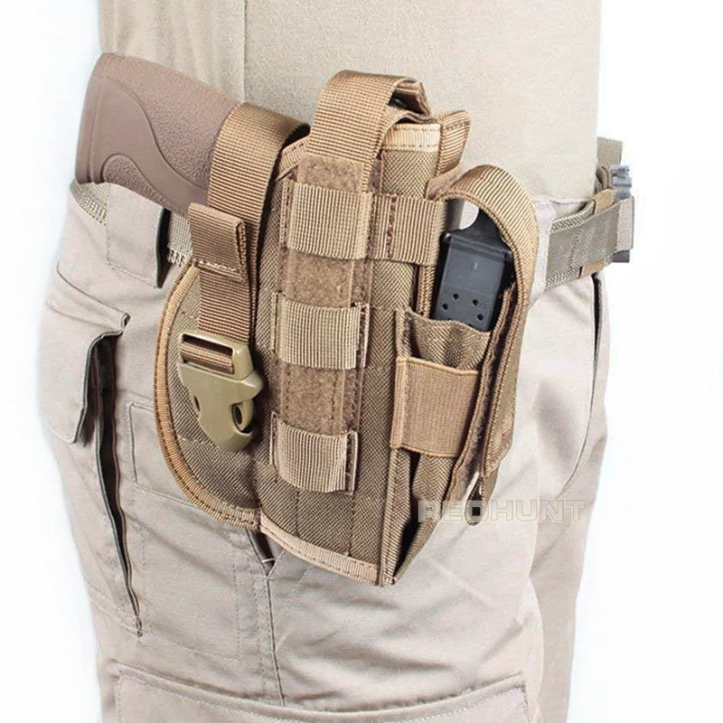 Funda Universal De Pistola Táctica Para Mano Derecha, Molle, Magzine