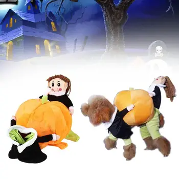 

Pumpkin Dog Clothes Halloween Pumpkin Four Feet Pumpkin Costume Dressing