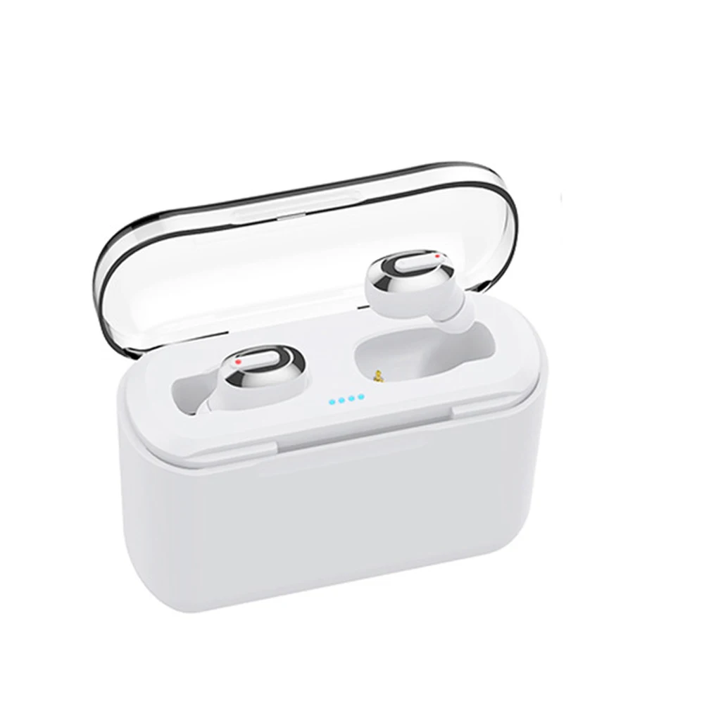 BT-01 Tws беспроводные Bluetooth наушники 5,0 в ухо вакуумные наушники phonnes Мини спортивная Гарнитура с зарядным устройством для - Цвет: white