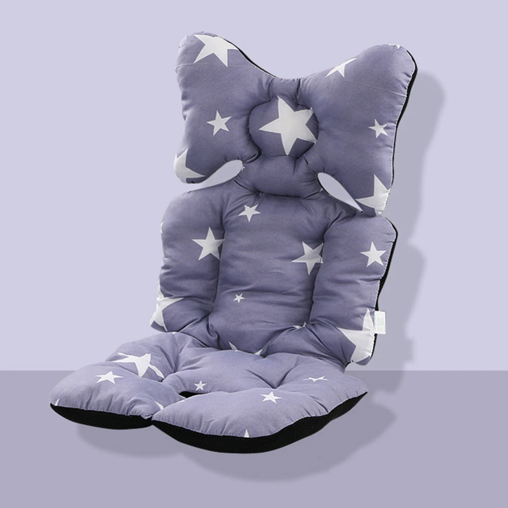 cheap Baby stroller Cushion Seat Mat Breathable Soft Car Pad Pushchair Urine Pad Cartoon Star Mattress Baby Cart