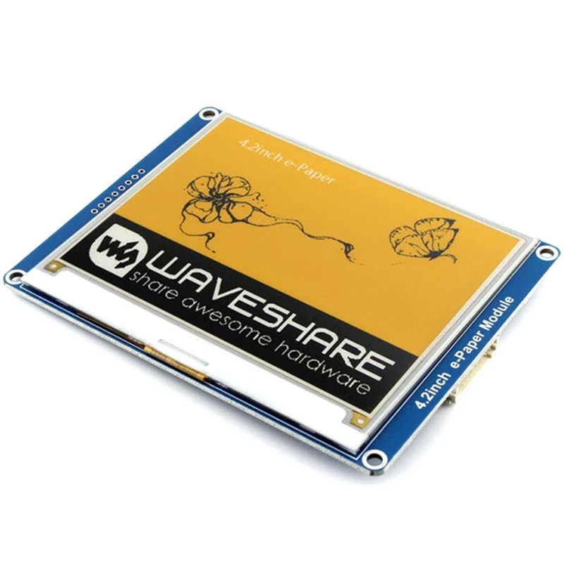 Горячий-Waveshare 4,2 дюймовый E-Ink дисплей модуль 400X300 E-paper модуль желтый черный белый трехцветный SPI интерфейс